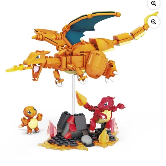 MEGA Pokemon Charizard Building Set & MEGA Pokémon Charmander Set - Picture 12 of 13